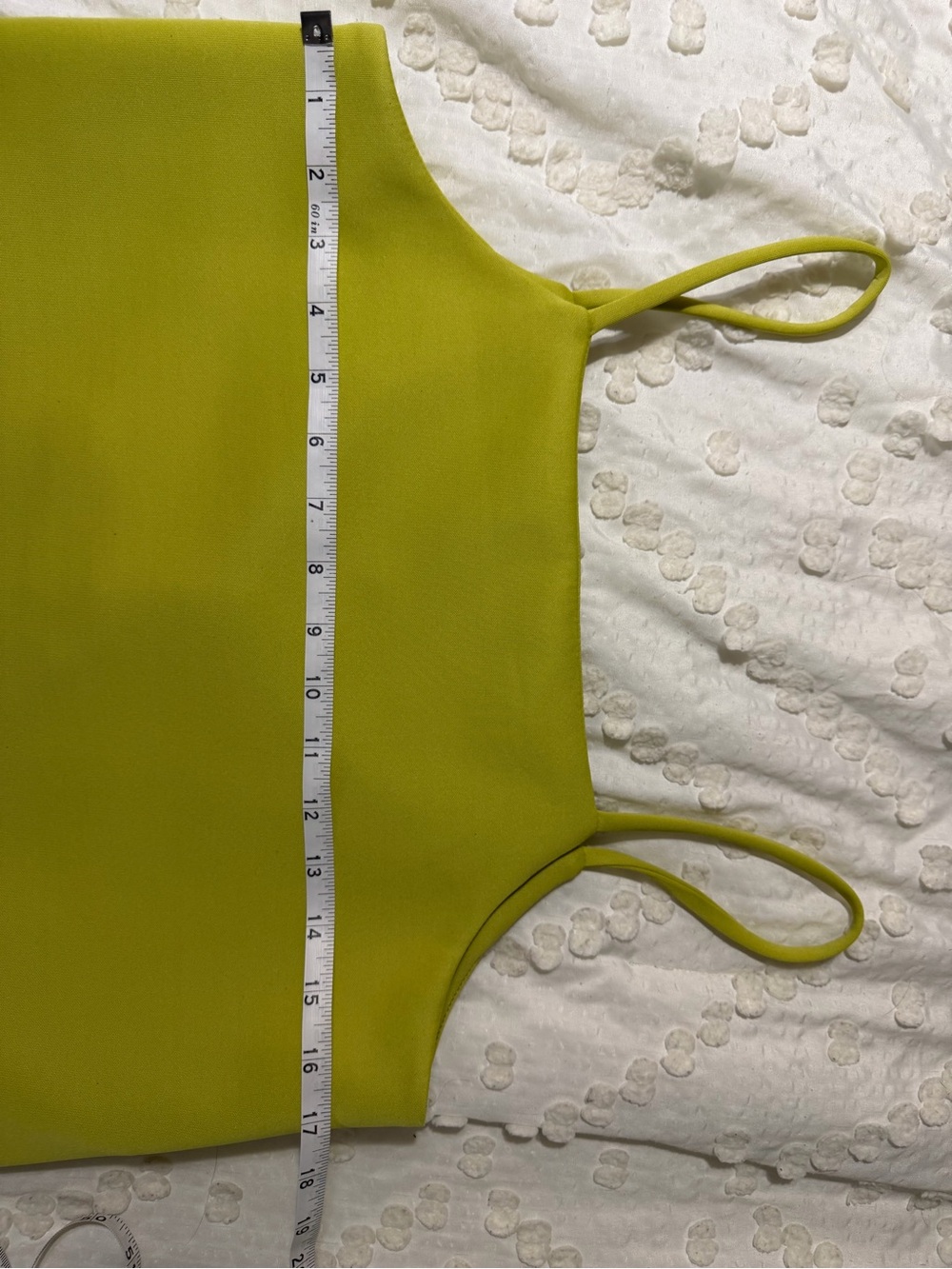ASOS Lime Green Sleeveless Ruffle-Hem Scuba Mini Dress - Picture 7 of 8